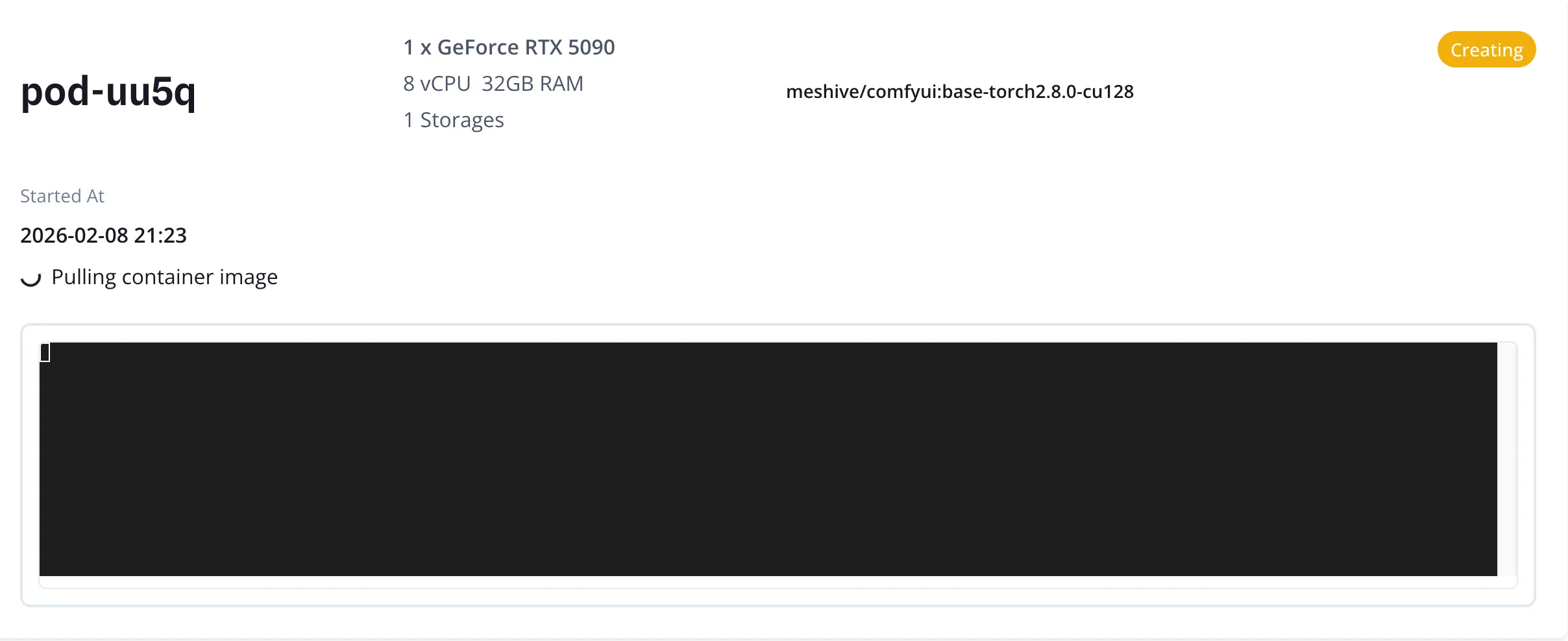"Accept & Deploy" with the post-deploy waiting status